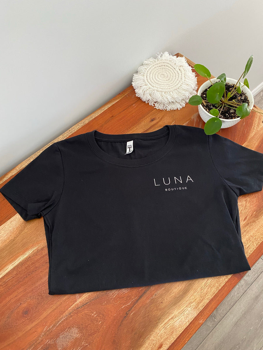 Luna Women s Fitted Black T Shirt Luna Boutique