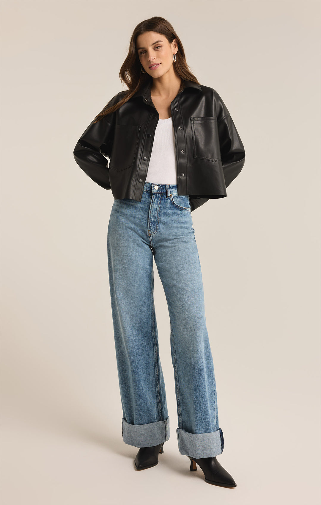 Z Supply All Day Faux Leather Jacket – Luna Boutique